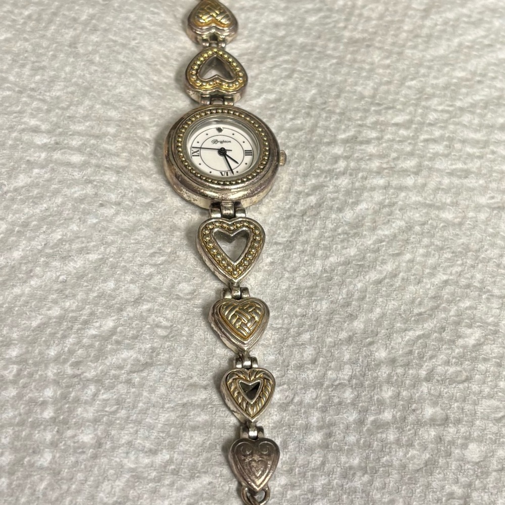 Brighton Heart Shape Link Art Deco Watch